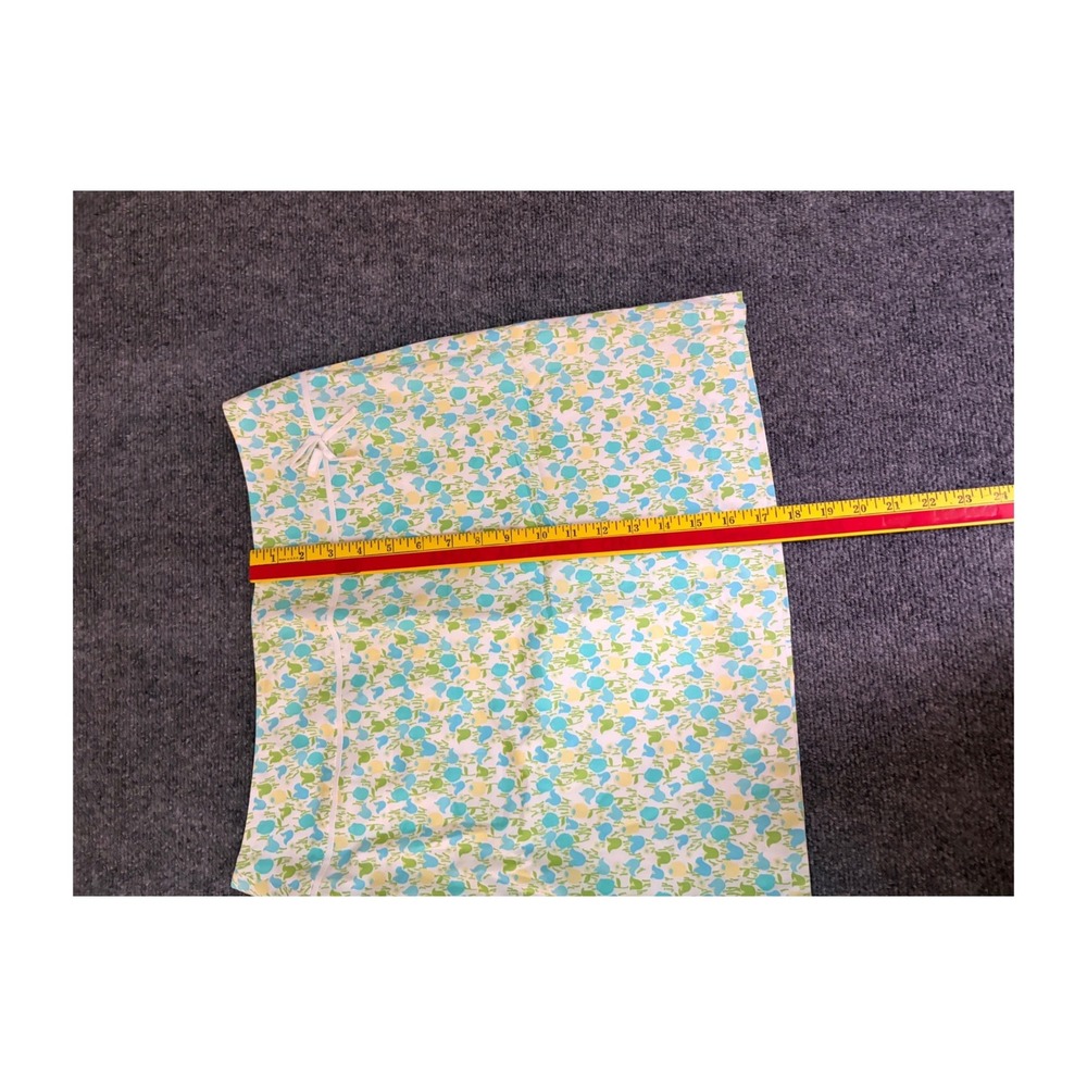 Lilly Pulitzer Floral Tulip Mini Skirt Blue Green Yellow Bow Accent Size 8 - Picture 5 of 6